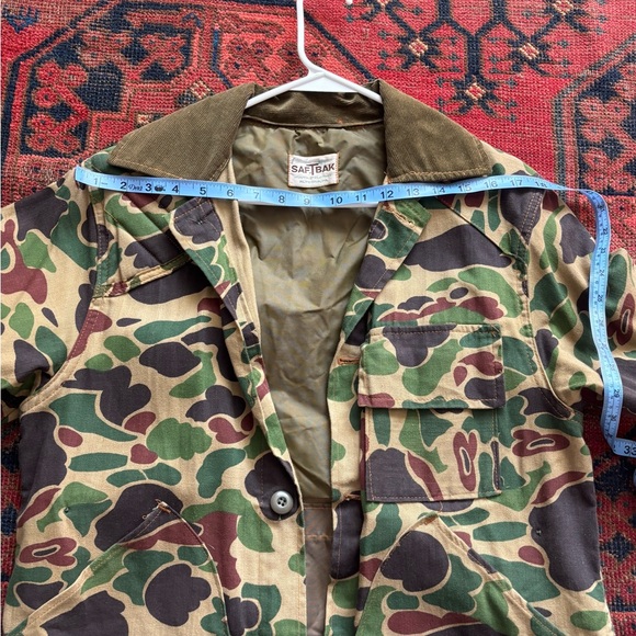 Vintage Camouflage Jacket with Corduroy Collar - Picture 8 of 9